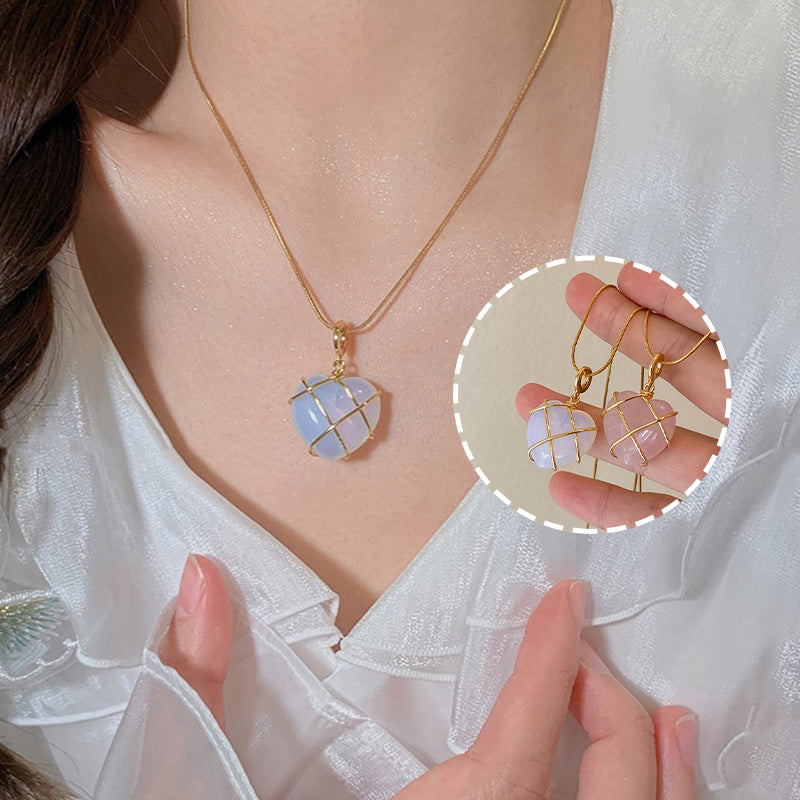 Fashion Moonstone Necklace For Cartoon Princess Love